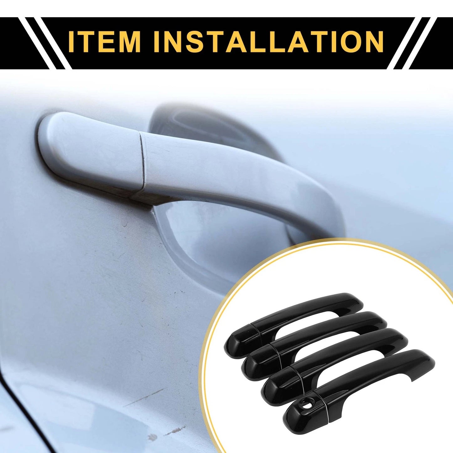 4pcs Exterior Door Handle Cover for Toyota 4Runner (2010–2019)