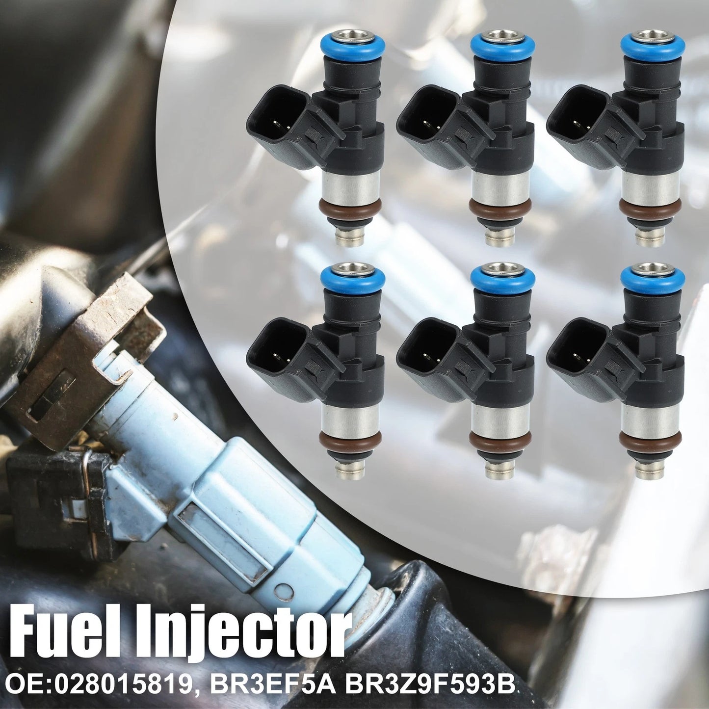 6 x Fuel Injector Nozzles for Ford F-150 STX XL XLT 3.7L (2011-2014)