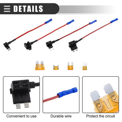 5A Mini Low Profile Circuit Fuse Tap Set for Car (Various Years)