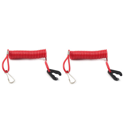 2 x Kill Switch Lanyard Tether Emergency Stop for Yamaha Outboard Motors