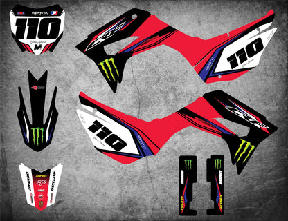 Custom Graphics Kit for Honda CRF110 2019-2023 SURGE STYLE Stickers