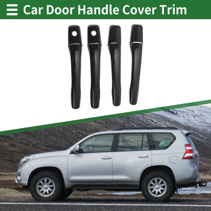 Carbon Fiber Black Door Handle Cover Trim for Mitsubishi Lancer EVO (02-07)