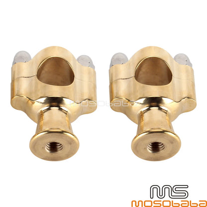 Brass 1" Handlebar Riser Clamp Mount for Chopper Bobber Cafe Racer