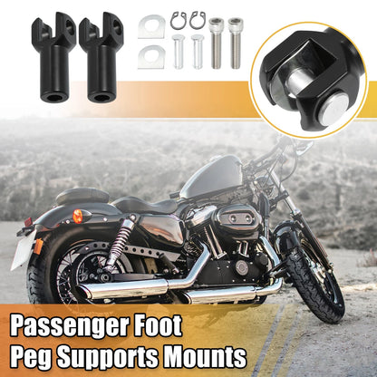 Passenger Foot Peg Footrest Support Mounts Clevis for Harley Softail