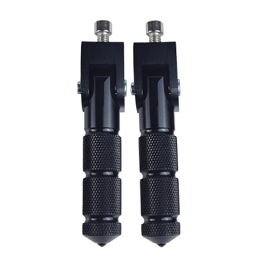 CNC Folding Rear Foot Pegs for Universal Motorcycle Bike Black  pcs