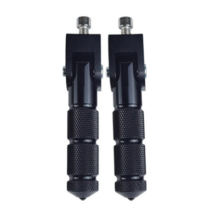 CNC Folding Rear Foot Pegs for Universal Motorcycle Bike Black  pcs