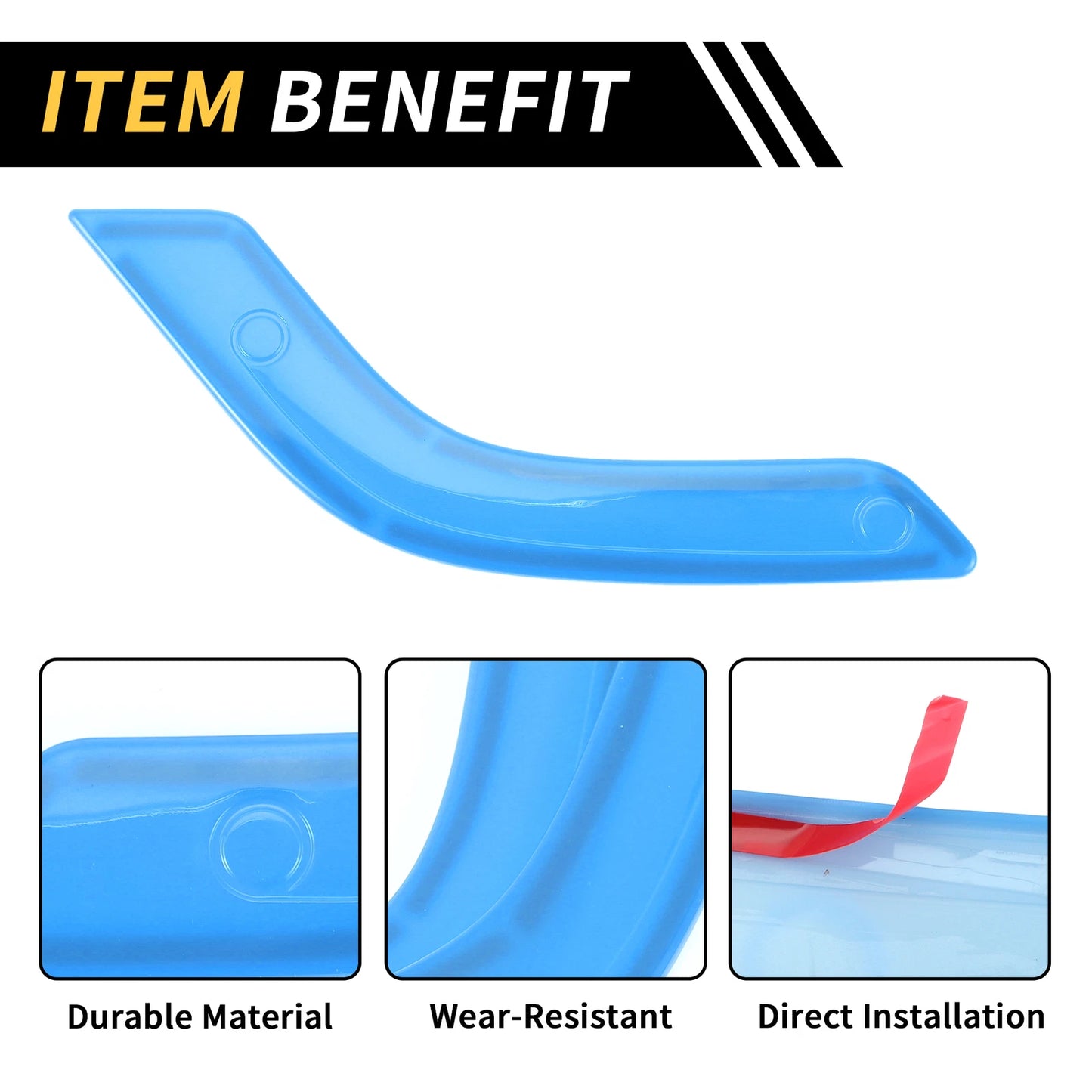 Front Rear Door Handle Bezel Cover Trims for Jeep Wrangler (2007-2018)