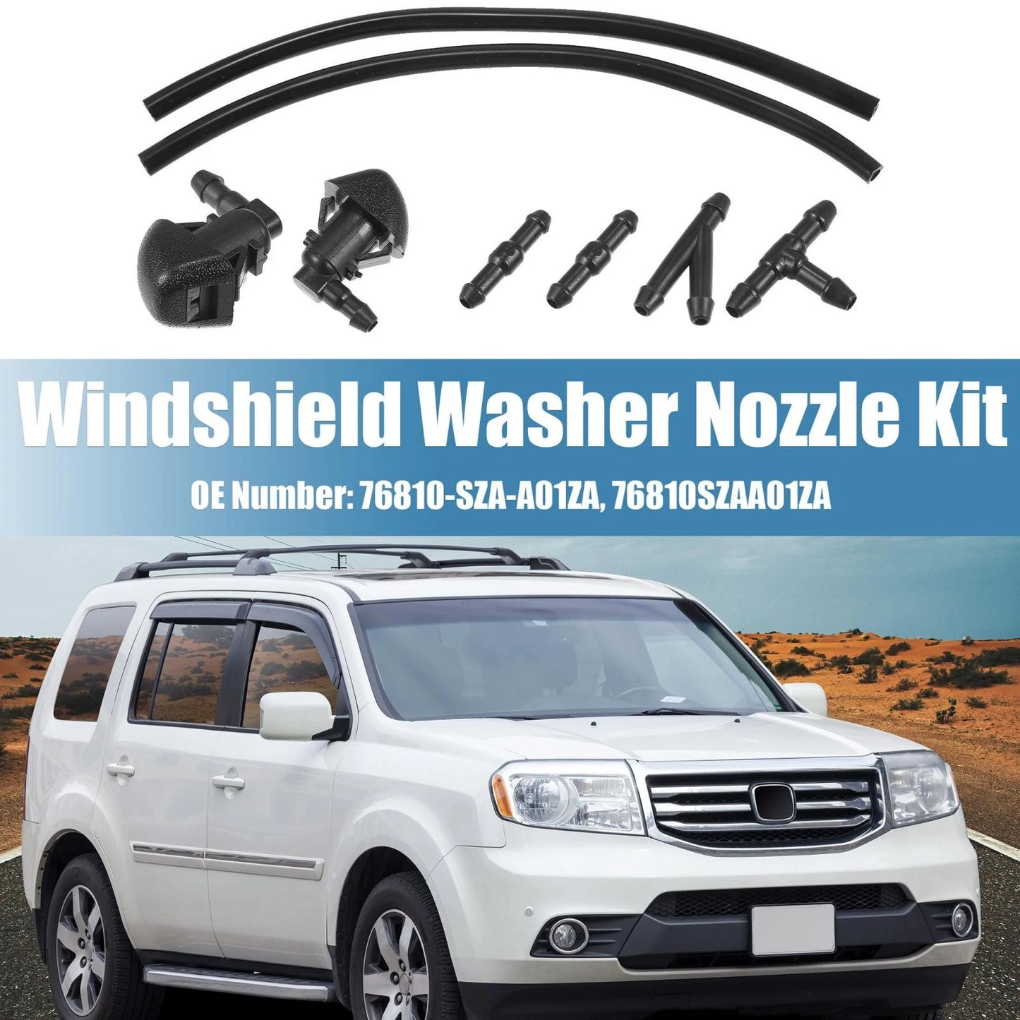 Windshield Washer Nozzle Set for Honda Pilot (2009-2012, 2014-2015)