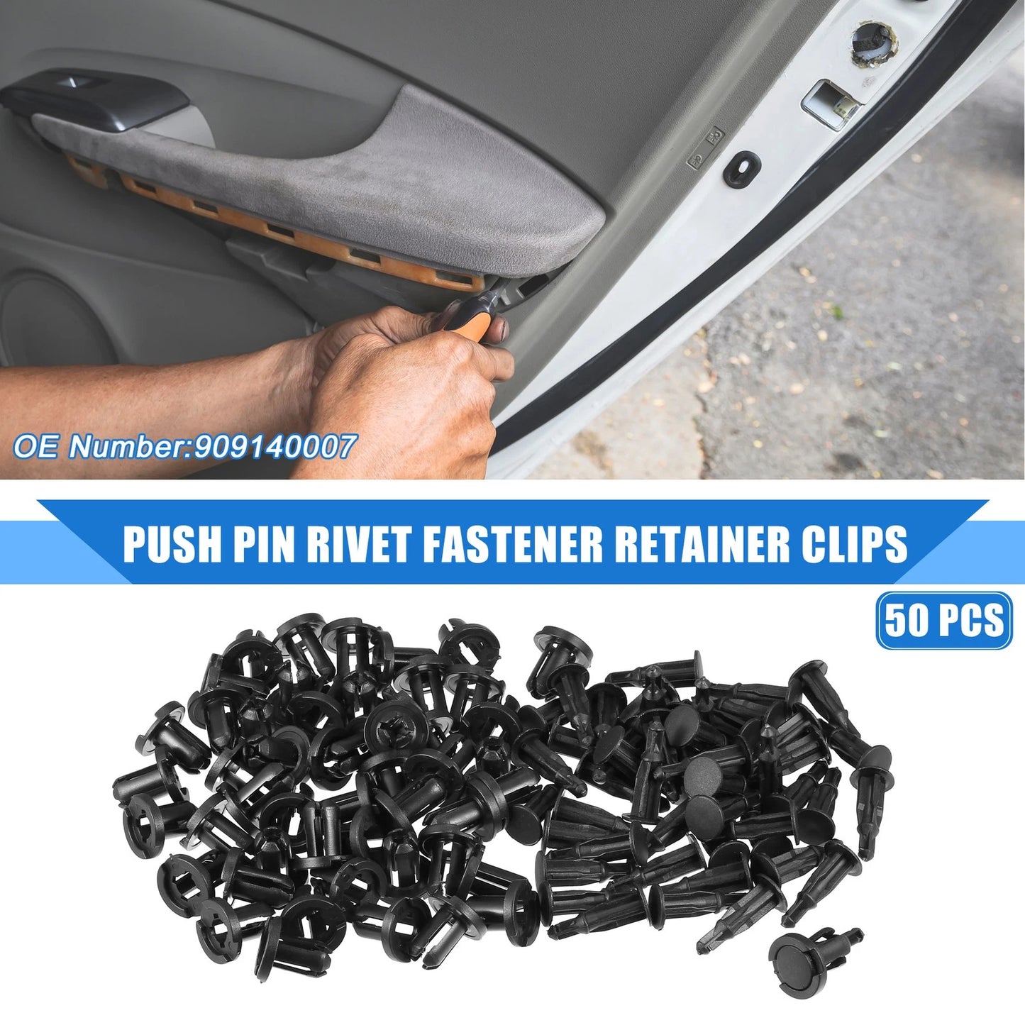 50 Pcs Push Pin Rivet Clips for Subaru Ascent (2019-2021)