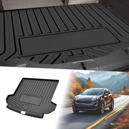 Flat Face Cargo Liner Rear Trunk Mat for Kia Sportage (2017-2022)