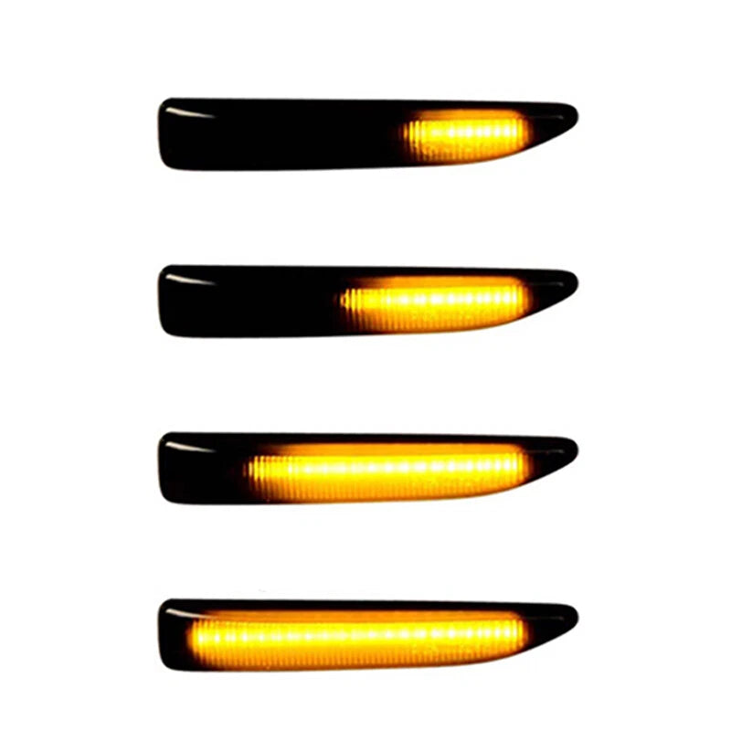 Smoked LED Fender Side Marker Signal Lights for 2002-2008 BMW E65 E66 2 x