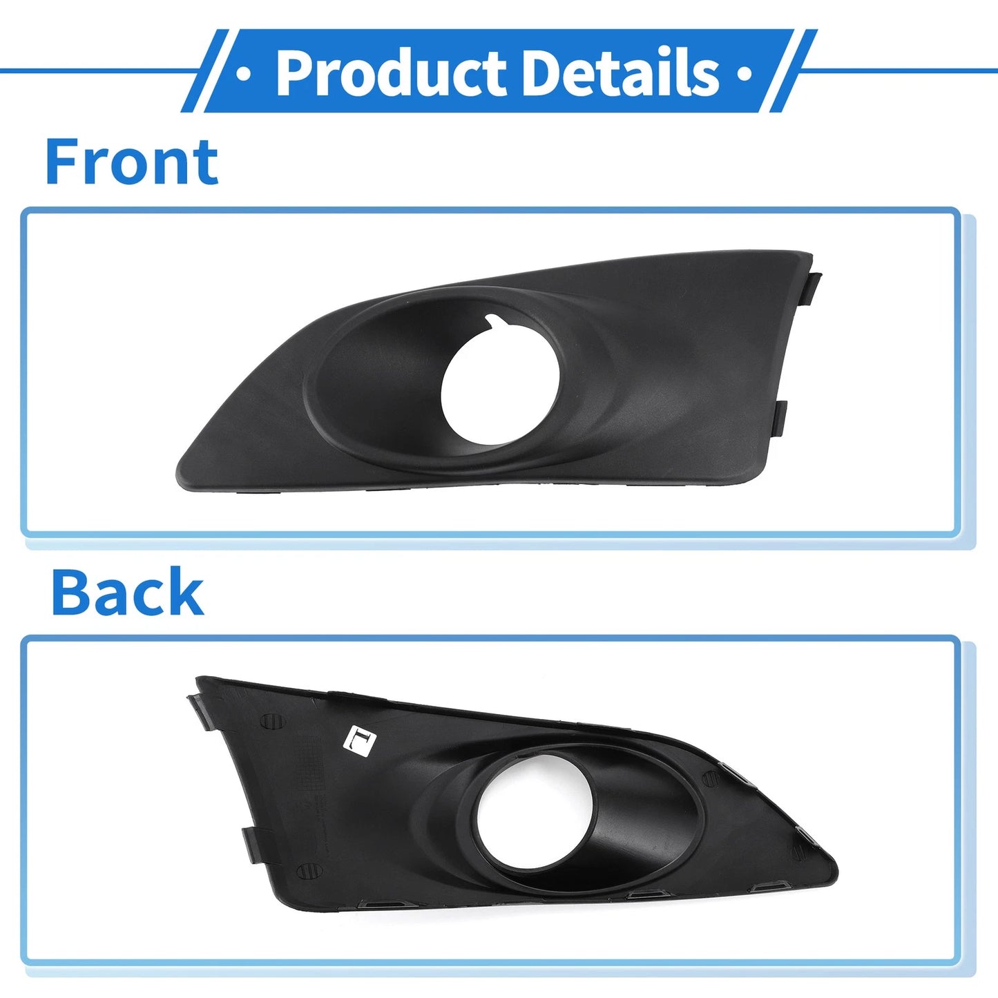 1 Pc Front Left Fog Light Grill for Chevrolet Aveo (2011 - 2014)