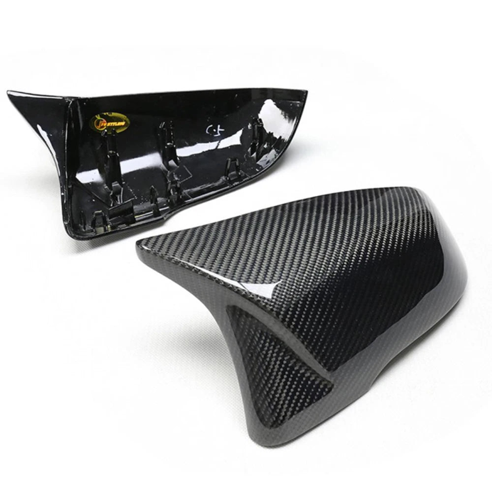 Carbon Fiber Rear Side Door Mirror Covers for Toyota GR Supra (2018-2020)