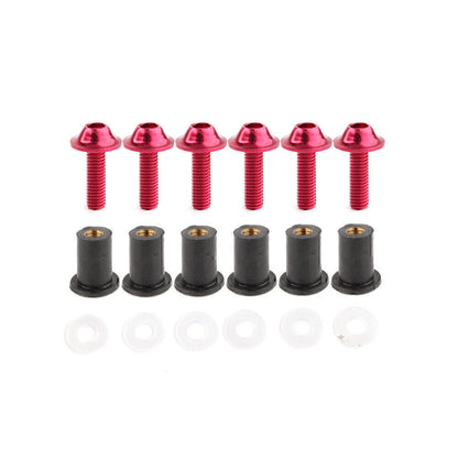 Windscreen Fixing Kit Red Bolts for Honda CBR250 300 650 900