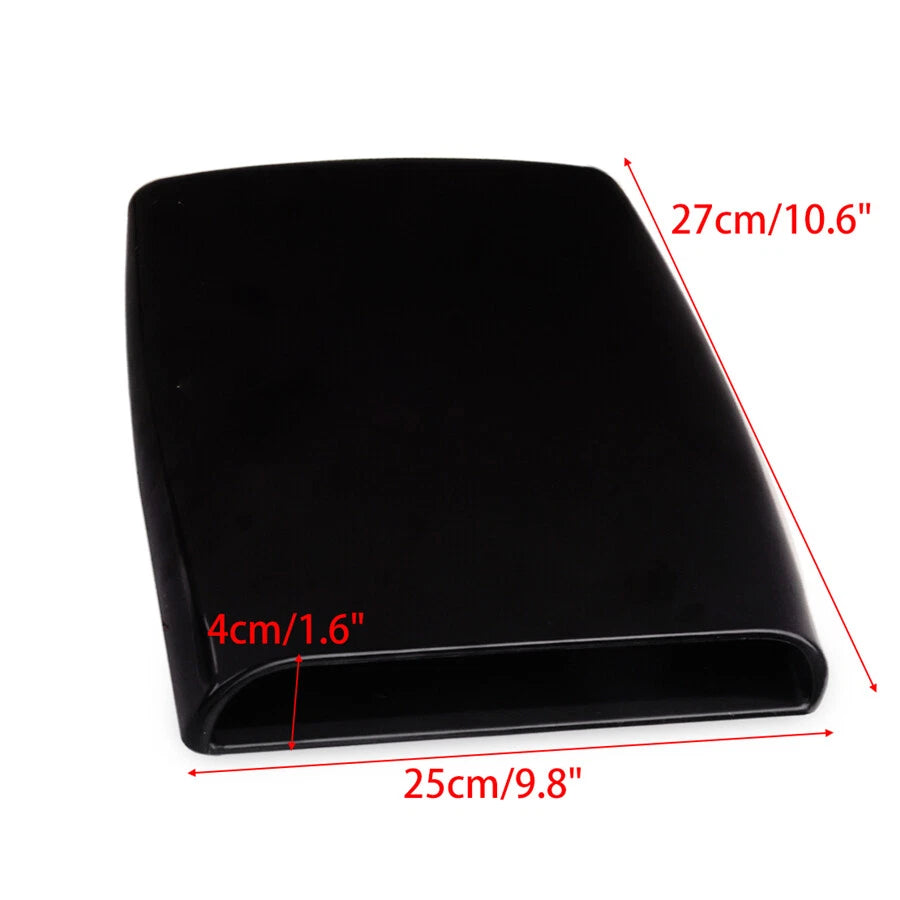 Glossy Black Bonnet Hood Scoop Air Flow Vent Cover for Car (1Pcs)