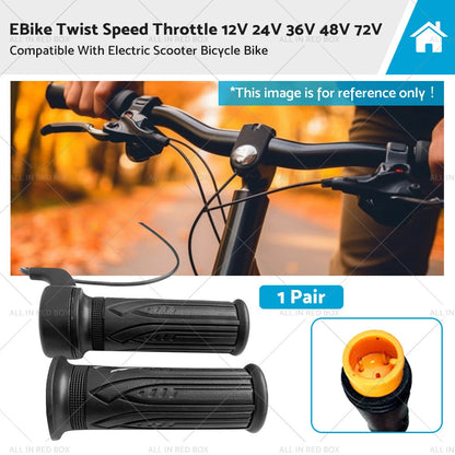Twist Speed Throttle 12V 24V 36V 48V 72V for Electric Bike Scooter
