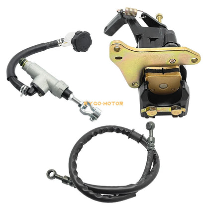 2x Rear Brake Caliper & Master Cylinder W/Hose for Honda TRX400EX (1999–2004)