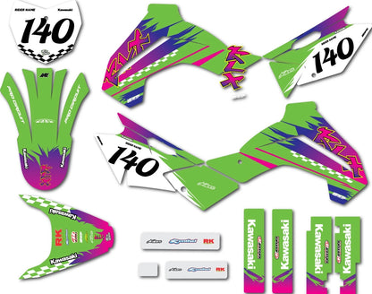 Custom Sticker Kit for Kawasaki KLX 140 (2019-2026) - Junction Style Decals