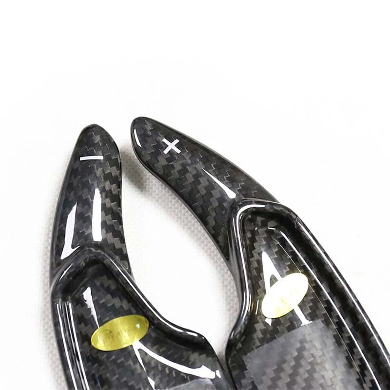 Real Carbon Fiber Steering Wheel Shift Paddle Switch Fit For Camaro 2016-2019
