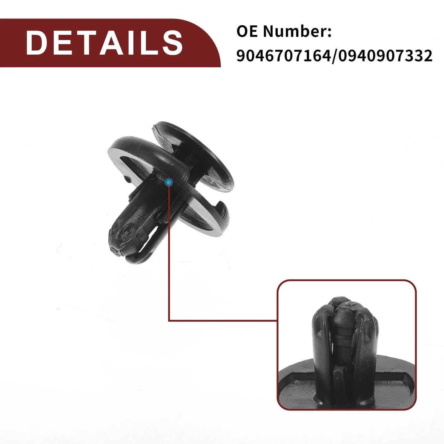200 Pcs Front Fender Skirt Clips for Toyota Sienna, Camry (1998-2020)