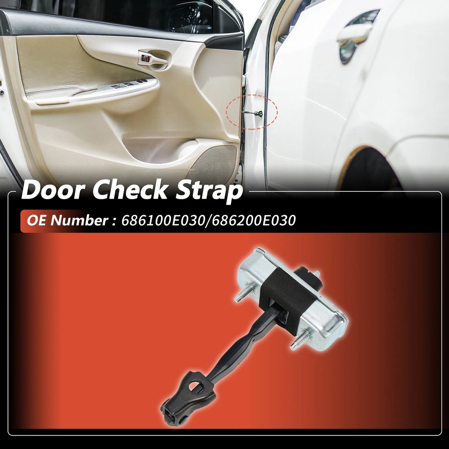 Door Check Strap for Toyota Highlander (2009-2015) 1 Pcs