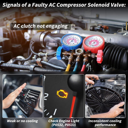 AC Compressor Solenoid Valve for Chevrolet GMC Honda