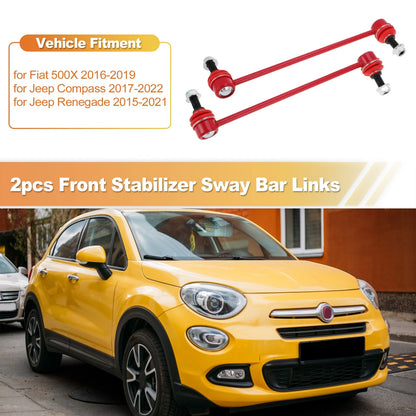 2 x Front Stabilizer Sway Bar Links for Jeep Compass Renegade (2017-2023)