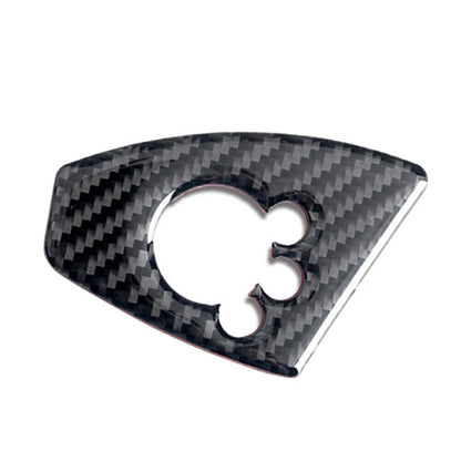Black Carbon Fiber Interior Door Lock Button Cover Trim for Audi TT TTRS (2008-2014)