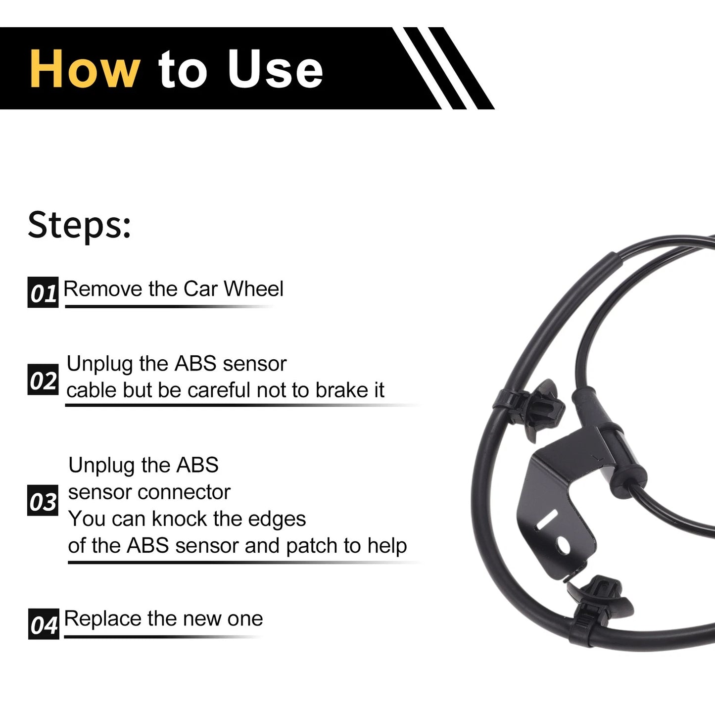 ABS Wheel Speed Sensor for Hyundai Celesta (2018-2022) 1 x Left Front