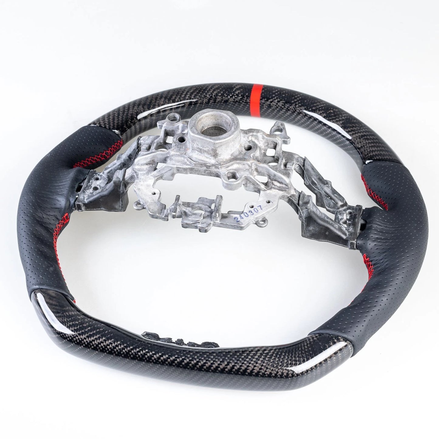 Carbon Flat Bottom Leather Steering Wheel for Honda Civic (2022-2024)