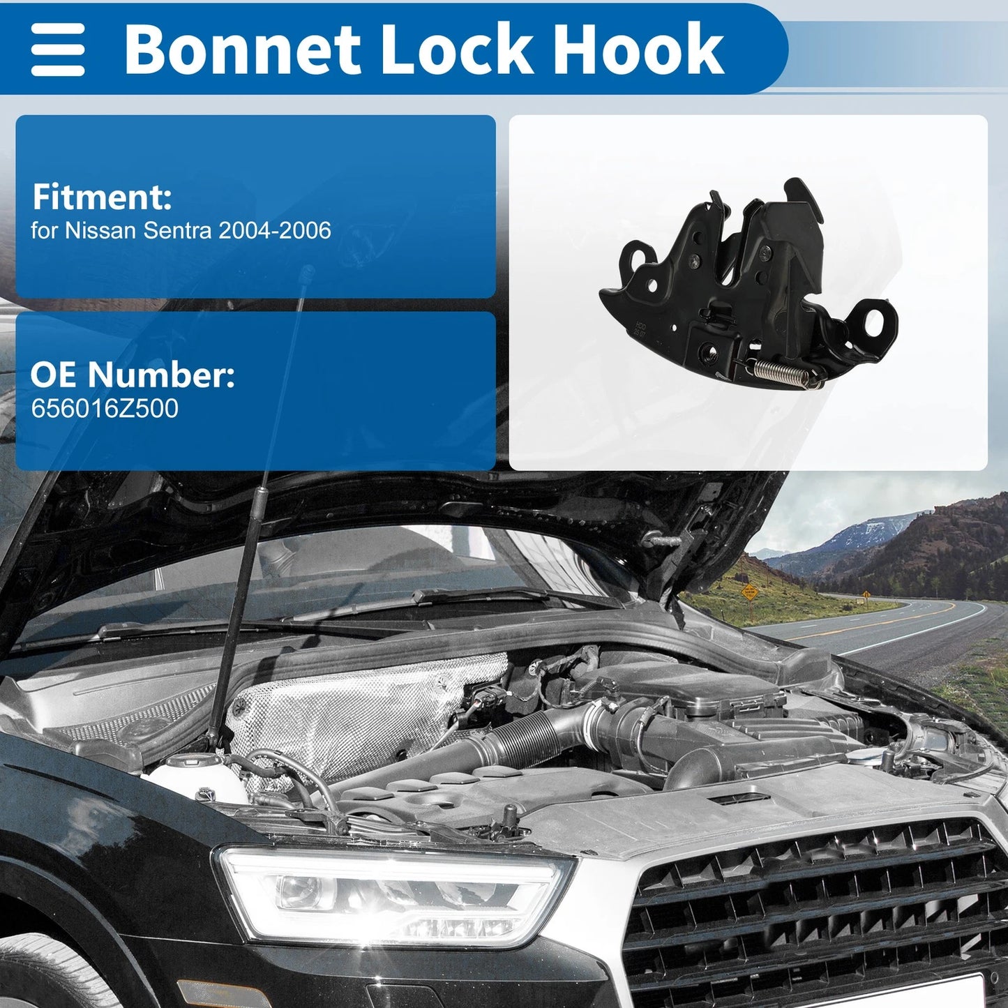 Hood Latch Assembly for Nissan Sentra (2004-2006)