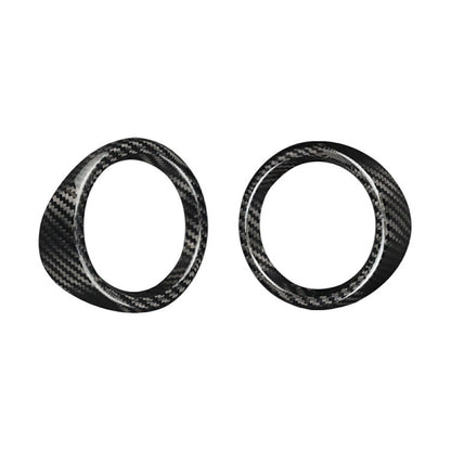 2 x Black Carbon Fiber Air Vent Trim for Chevrolet Camaro (2016-2024)