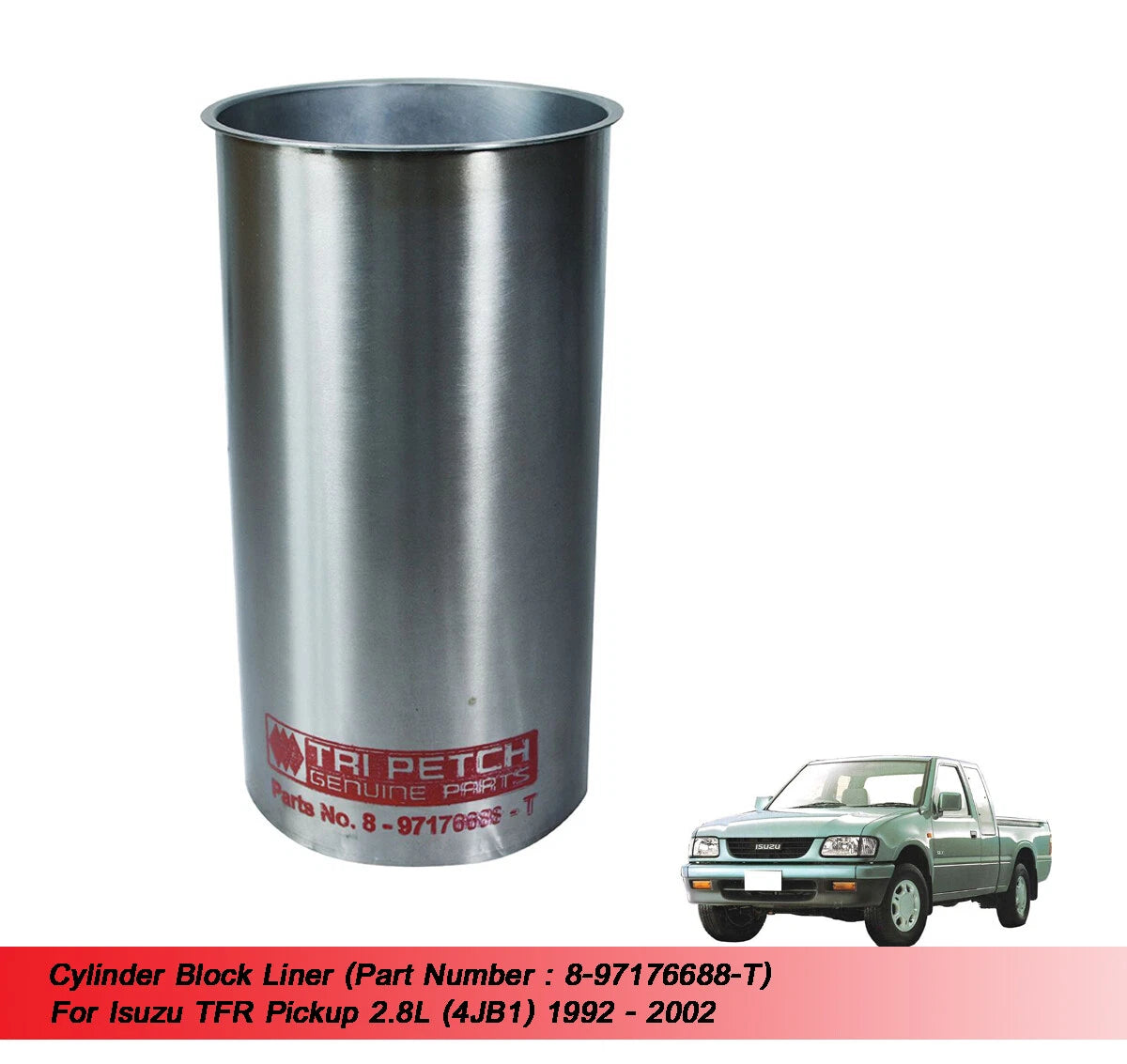 Cylinder Block Liner for Isuzu TFR Rodeo Ute2.8 4JB1 (1992-2002)