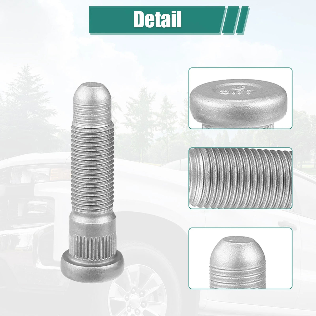 6 x Wheel Studs M14x1.5 for Chevrolet Silverado 3500 HD (2007-2010)
