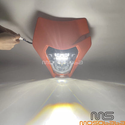 Universal Orange Headlight LED Light for KTM EXC 250 350 450 500 (2017-2023)