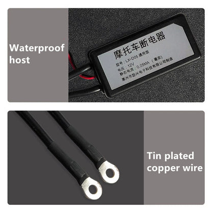 12V Wireless Motorcycle Battery Disconnect Switch Remote Control