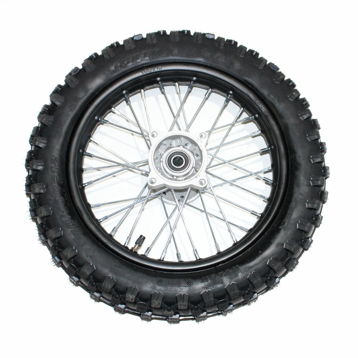 15mm 70/100-12 Front Wheel Rim Knobby Tyre for PIT PRO Dirt Bike