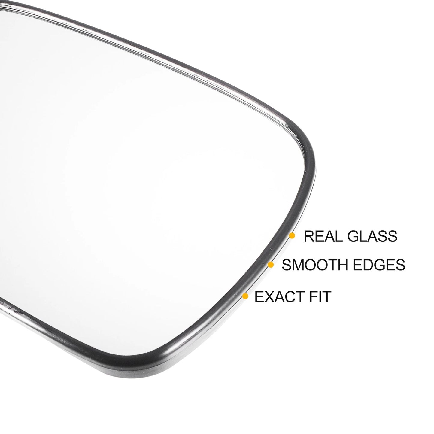 Left Side Heated White Mirror Glass for Honda Accord (2011-2013)