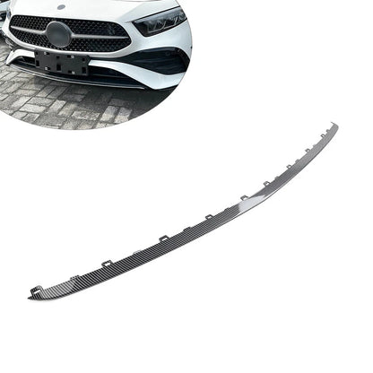 Carbon Fiber Front Bumper Lip Molding Trim for Mercedes A-Class W177 (2018-2023)