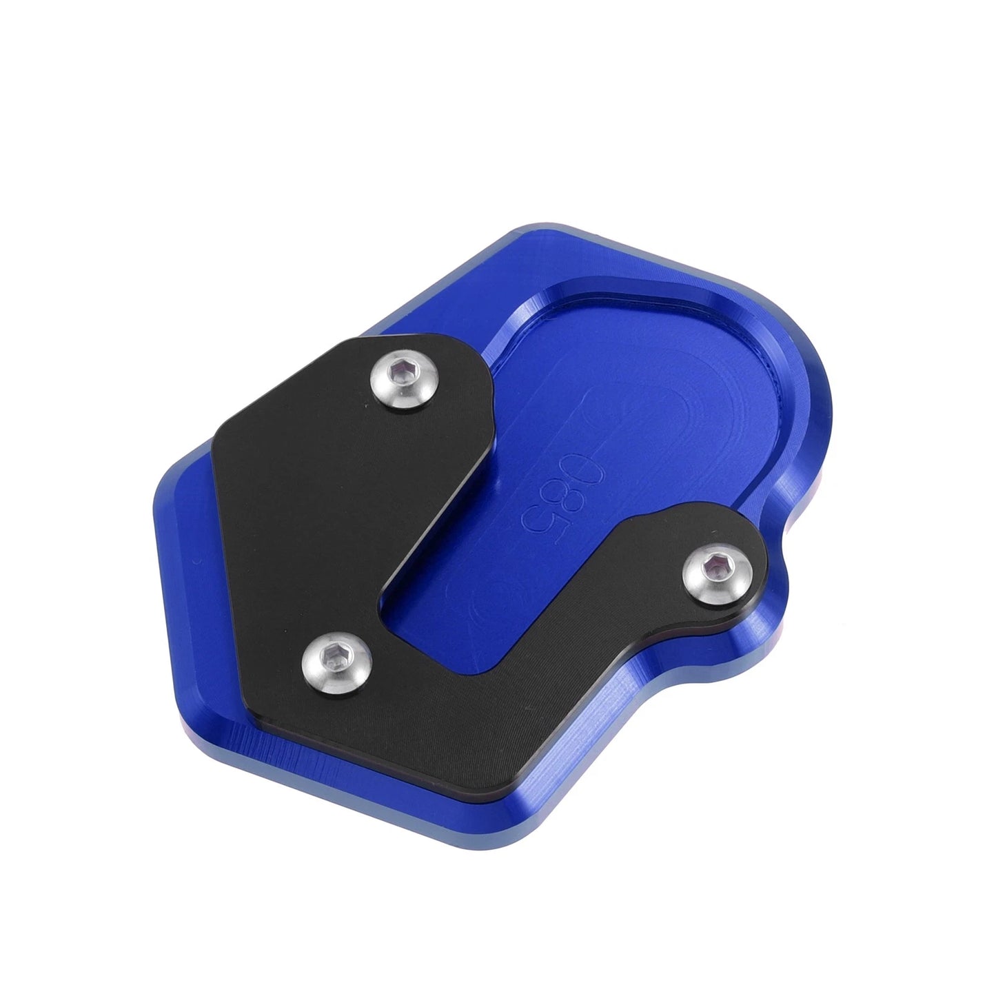 Kickstand Pad for BMW Motorcycle Side Stand Support Plate - Blue