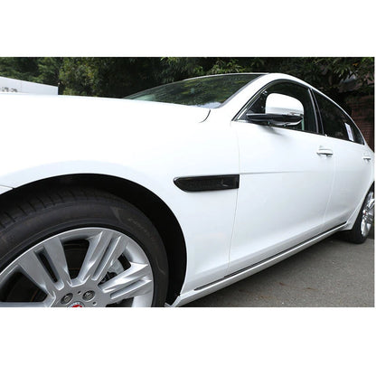 Carbon Style Side Fender Air Vent Cover Frame fit For Jaguar XE XF 2016-2021