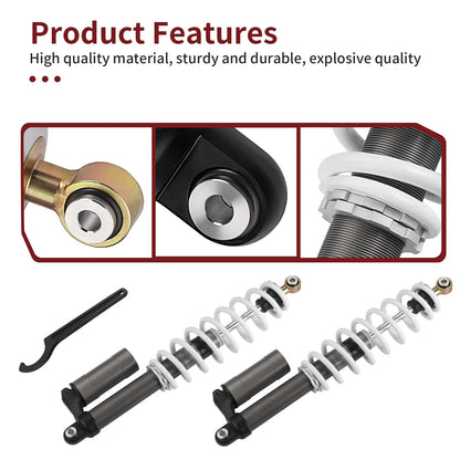 2 x Rear Left Right Shocks Absorbers for Polaris RZR S 800 EFI (2009–2012)