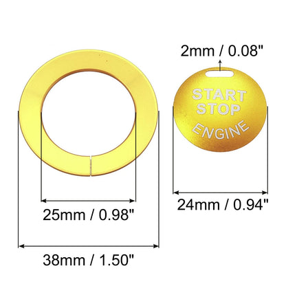 Engine Push Start Stop Button Cover Stickers for Infiniti Q50 Q60 QX60