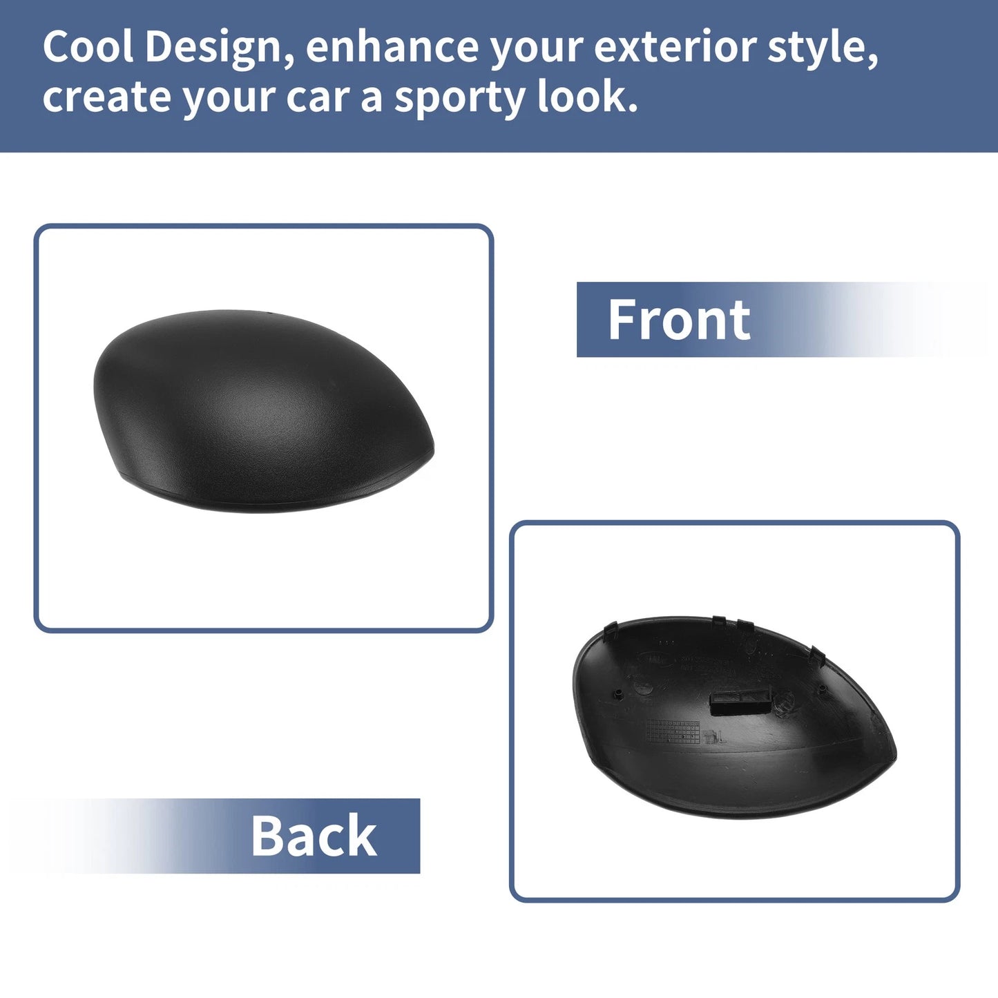 Right Passenger Side Mirror Cover Cap for CITROEN C2 (2003-2009)