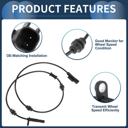 ABS Wheel Speed Sensor for Chrysler 200 Rear (2016-2017)