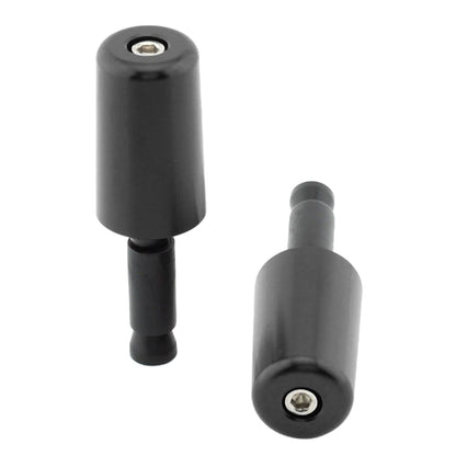 Black Handlebar Hand Grips & End Caps for Universal Motorcycle