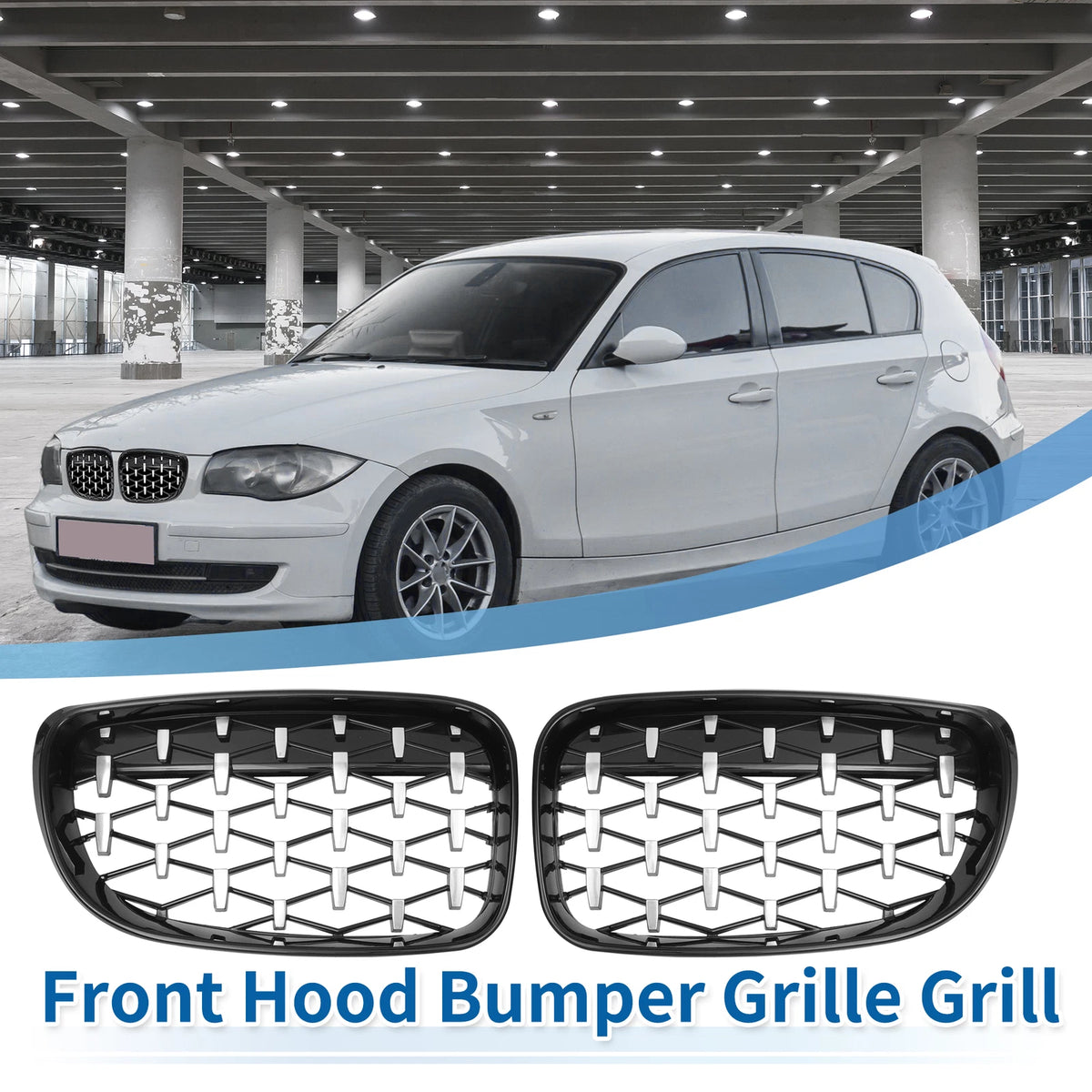 Hood Bumper Grille for BMW 128i 135i (2008-2013)  Grills
