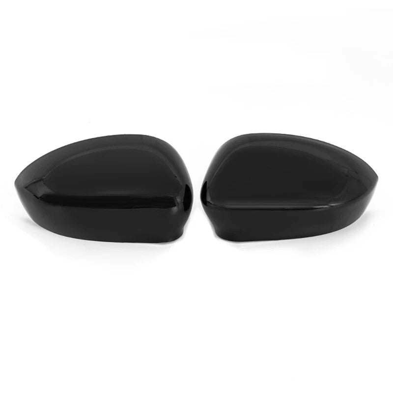 Glossy Black Left & Right Mirror Covers for Fiat 500 (2007-2019)