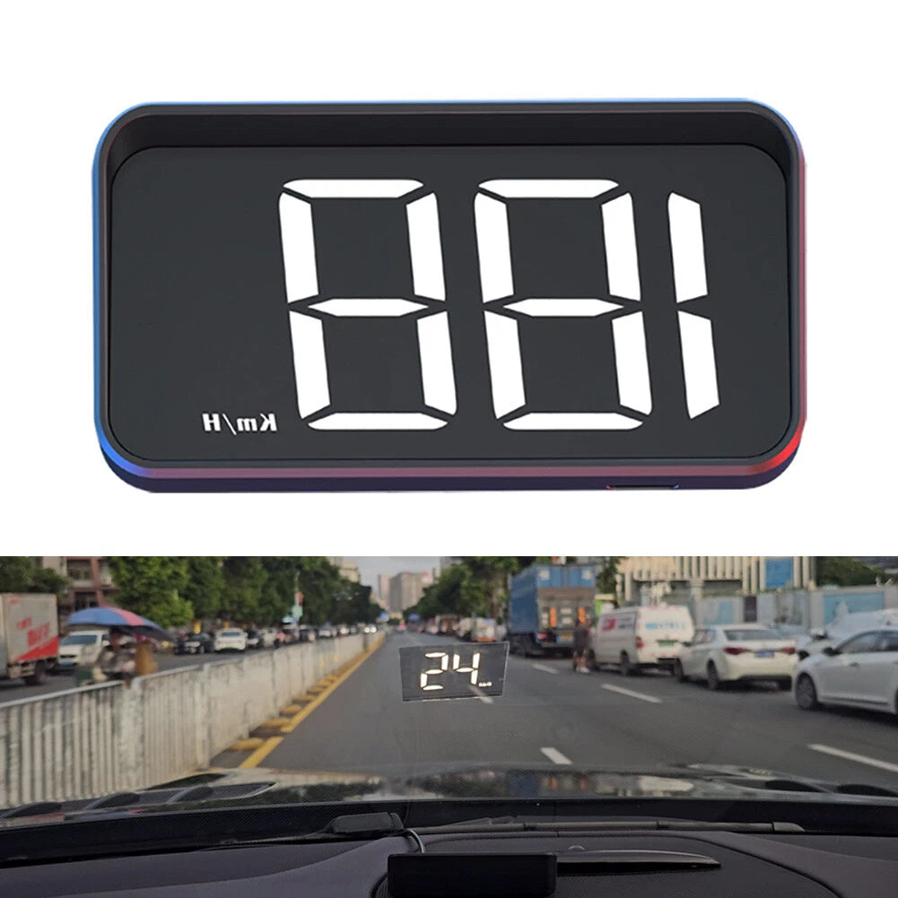 M2 Head Up White Digital Speedometer GPS HUD for Car