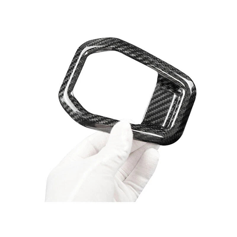Carbon Fiber Seat Back Handle Cover Trim  for Ford Mustang 2024